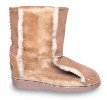 Boots: "Shearling Pug Boots", golden tan sheepskin.