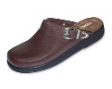 Page#16-D Women's Clogs - "Silverthorne Buckle Clog" - Smooth Leather - Style#6030-Black; Style#6032-Brown - Sizes: 5-11 (1/2 sizes included, no 10&1/2)