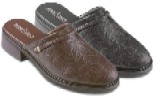 Page#16-A Women's Clogs - "Silverthorne Tooled Leather Clog" - Style#6040-Black Embossed; Style#6042-Brown Embossed - Sizes: 5-11 (1/2 sizes included, no 10&1/2)