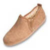 Page#13-I "Men's Twin Gore Sheepskin" slippers, sierra indoor/outdoor sole, golden tan sheepskin; sizes: 7-13 & 14-16 (full sizes only)