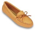 Page#11-G "Men's & Women's Double Deerskin Softsole" slipper-moccs - MEN'S: Style#816, natural deerskin, sizes 6-13 (full sizes only) - WOMEN'S: natural deerskin, sizes: 5-11 (full sizes only)