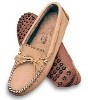 Page#11-I "Men's Deerskin Driving Mocs", deerskin, mocha/caramel/black colors